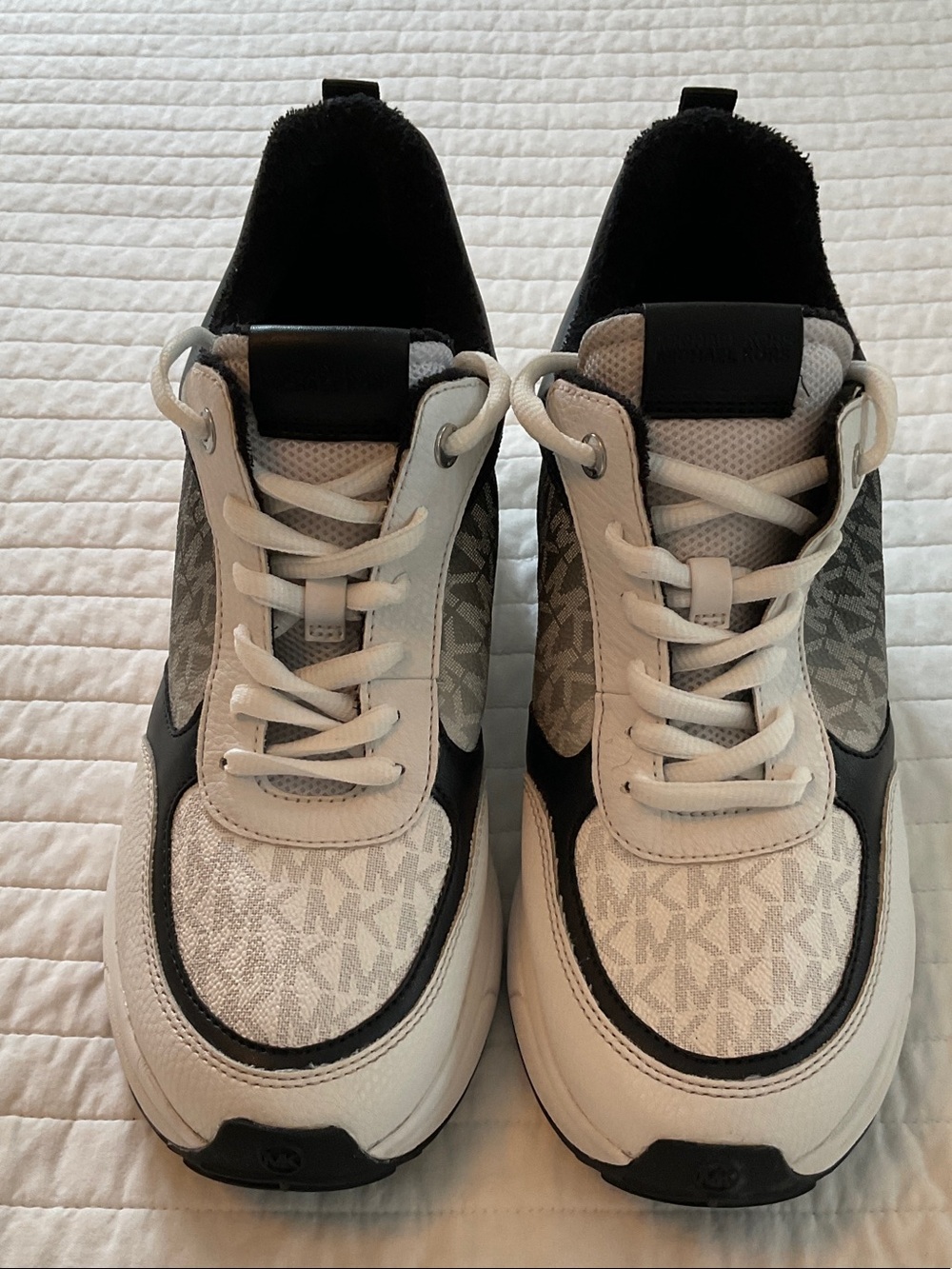 Michael Kors Katrina Mixed-Media Wedge Trainer Sneakers - Women’s Size 11. NWOT